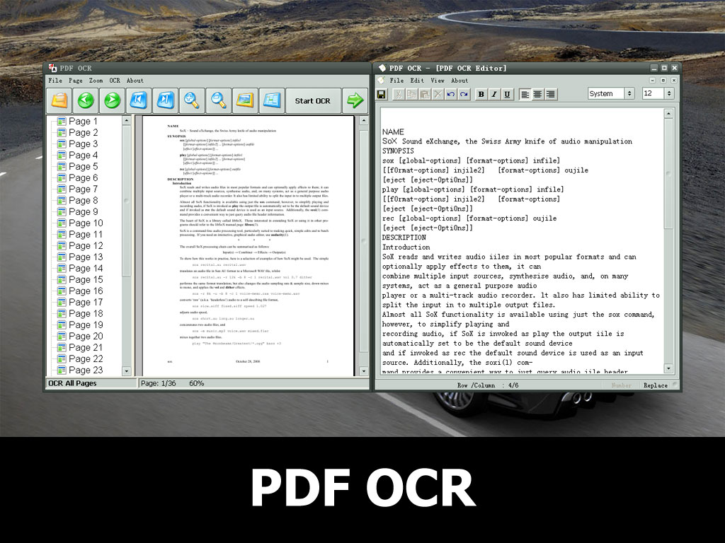 PDF OCR screenshot PDF OCR screenshot